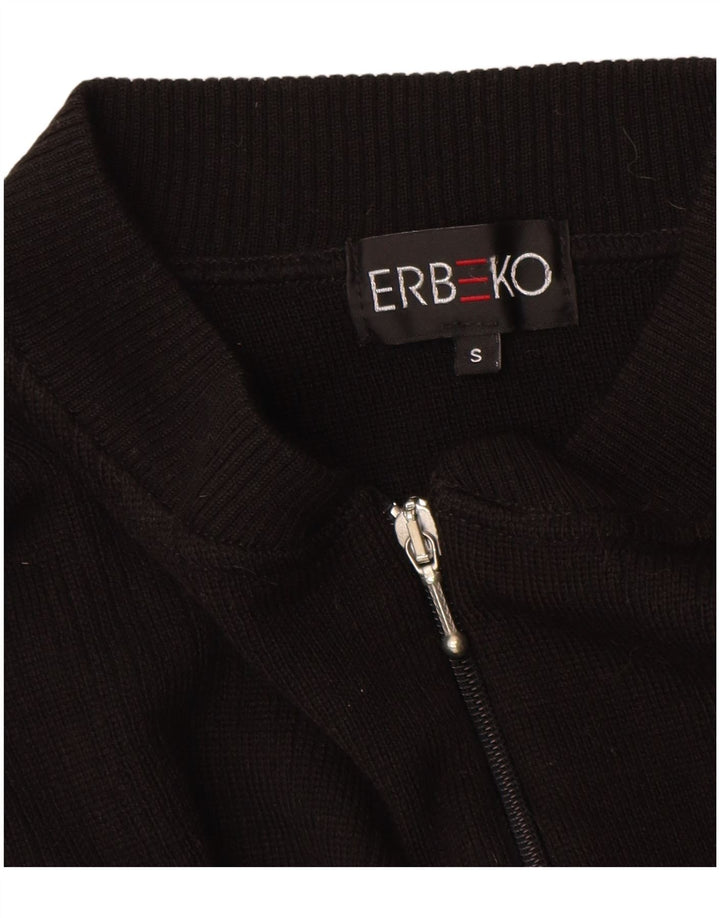 Vintage herre cardigan sweater lille sort uld