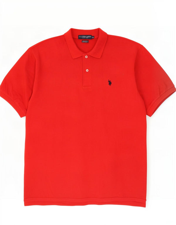 U.S. Polo Assn. Herre poloskjorte 2XL rød bomuld