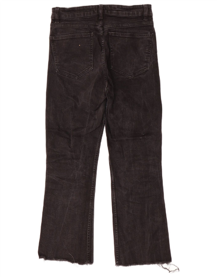 Zara Dame Straight Jeans EU 40 Medium W30 L26 Sort
