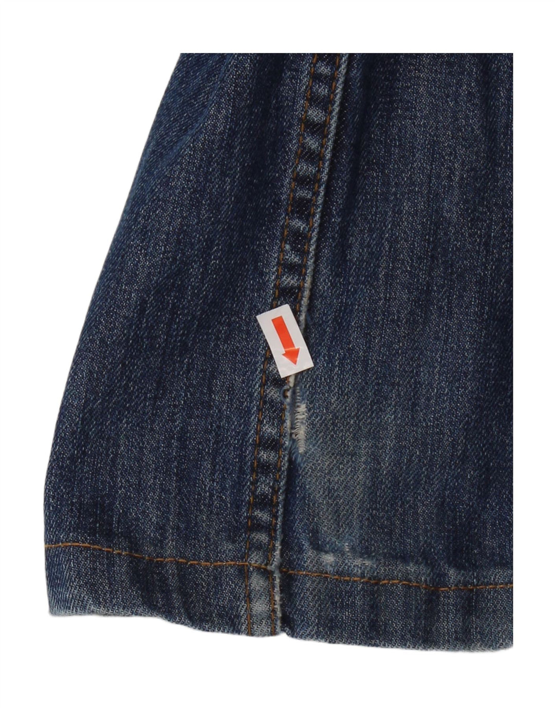 Massimo Dutti Herre Distressed Straight Jeans EU 42 Large W32 L29 Blå