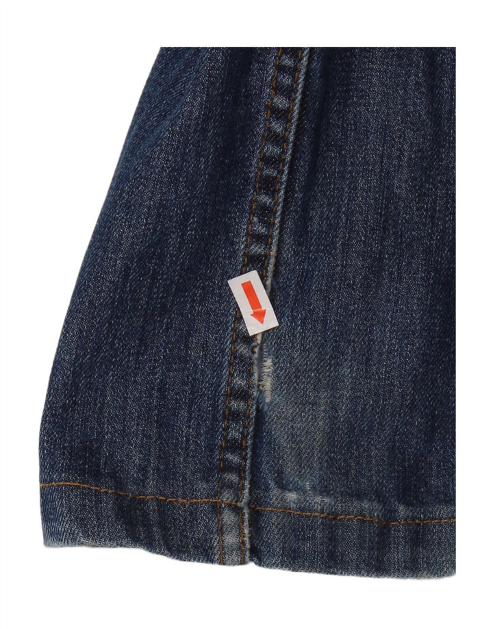 Massimo Dutti Herre Distressed Straight Jeans EU 42 Large W32 L29 Blå