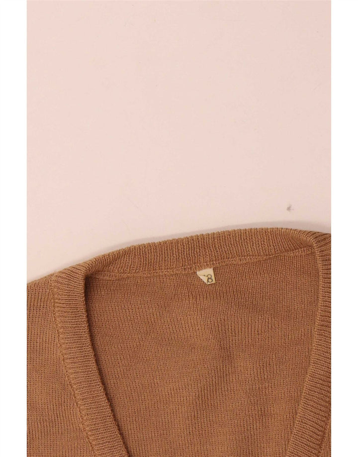Vintage Herrevest Tank Top IT 48 Medium Beige Uld
