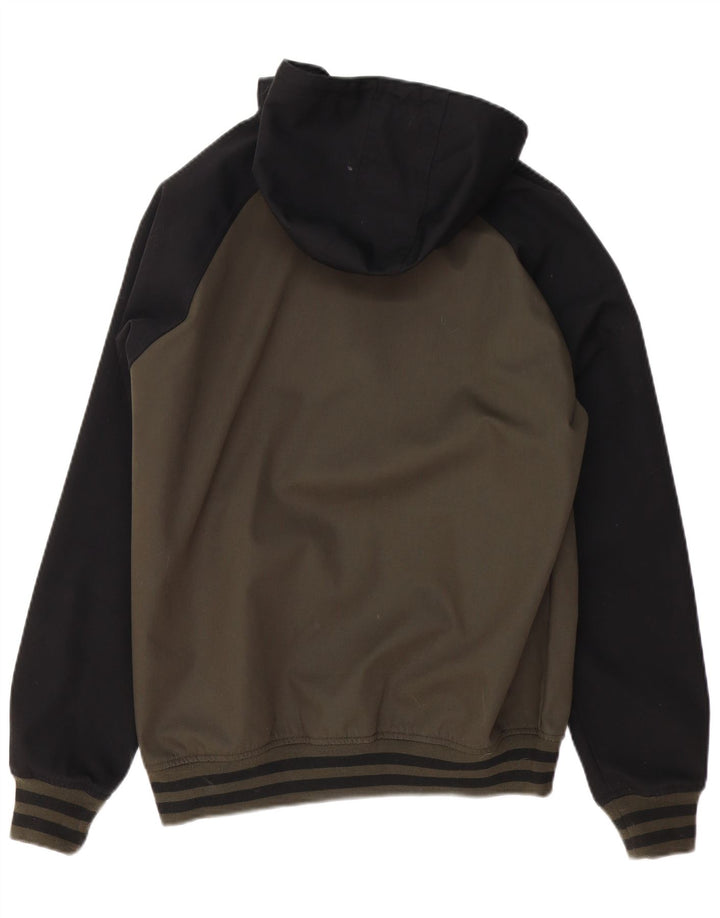 Iriedaily Herre Bomber Jacket UK 38 Medium Khaki Colourblock Polyester