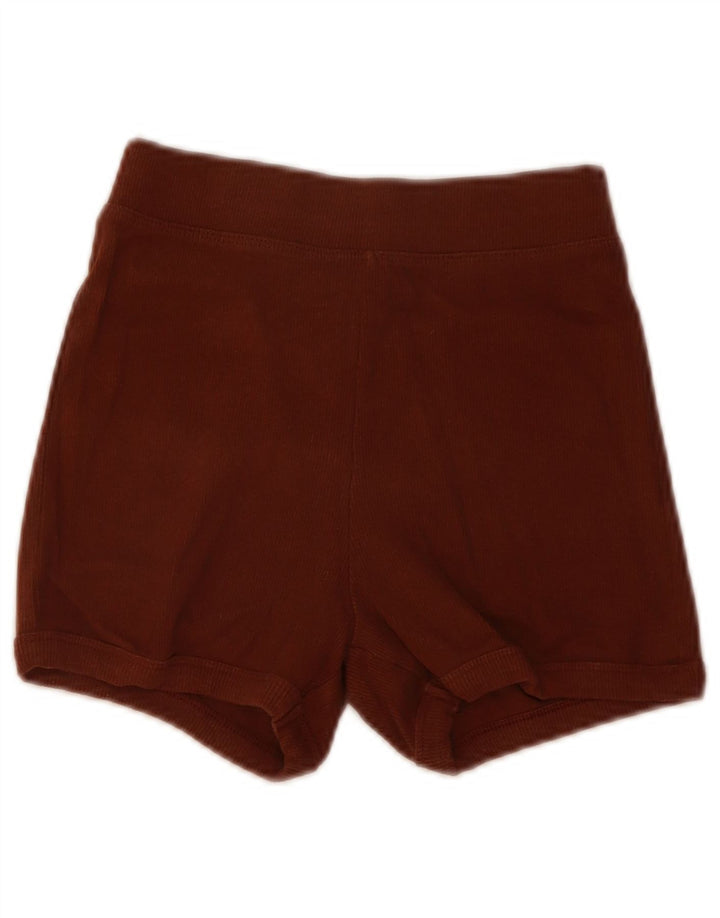ZARA sportsshorts til kvinder Uk 8 Små brune bomuld