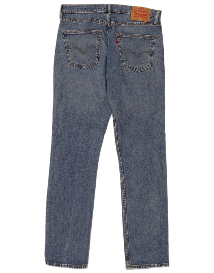 Levi's Herre 511 Slim Jeans W32 L32 Blå Bomuld
