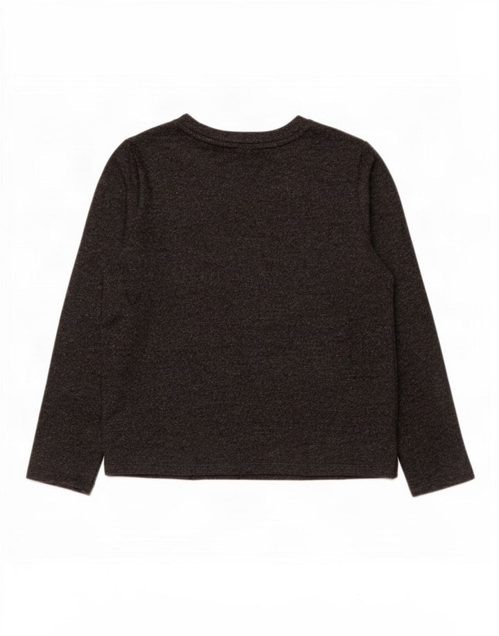 Marks & Spencer Dame Top Langærmet UK 14 Stor Grå Polyester