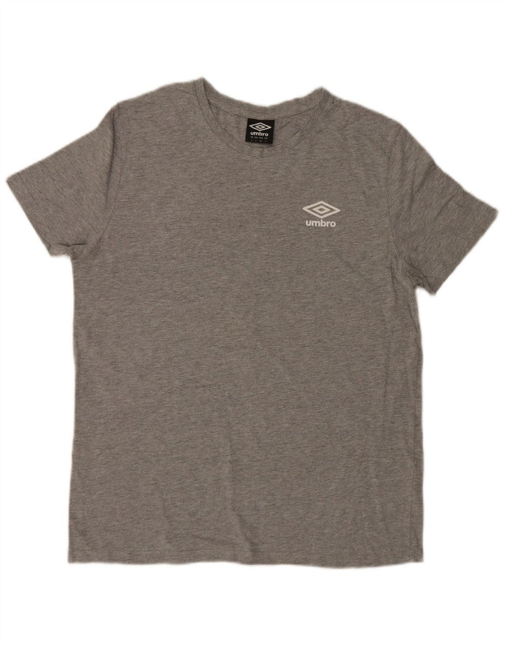 Umbro Herre T-Shirt Top Stor Grå Bomuld