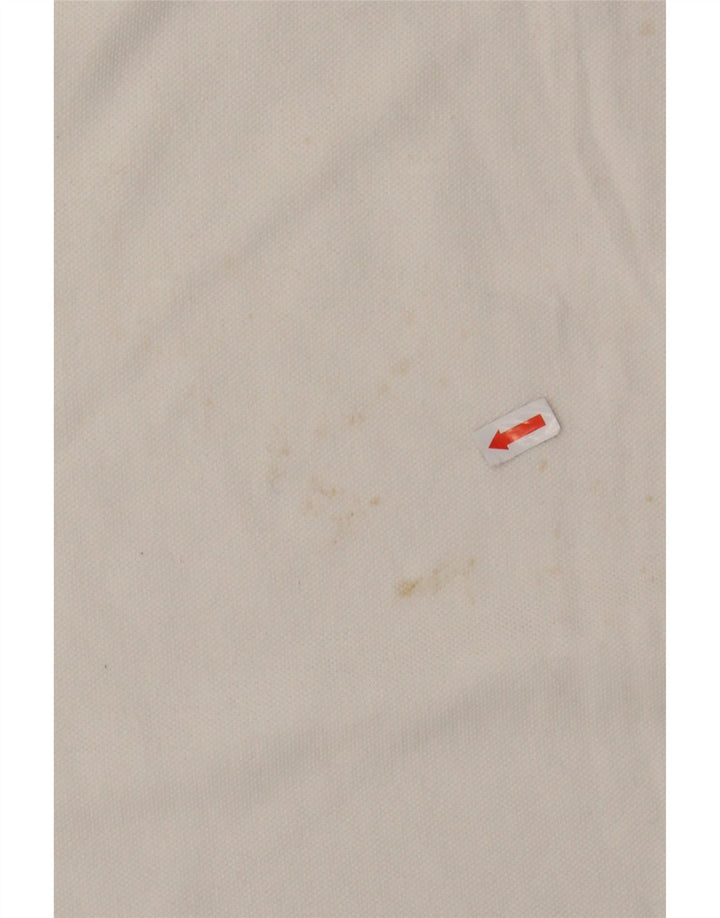NAPAPIJRI Mens Polo Shirt 2XL White Cotton Vintage Napapijri and Second-Hand Napapijri from Messina Hembry 