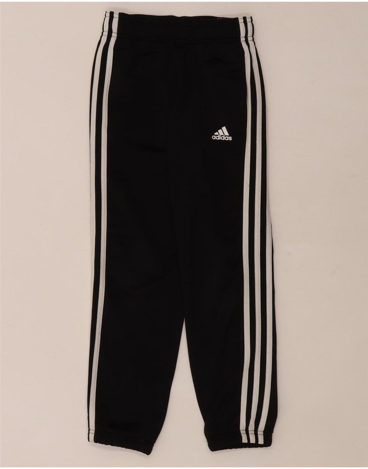 Adidas Drenge Træningsdragt Bukser Joggers 7-8 År Sort Polyester