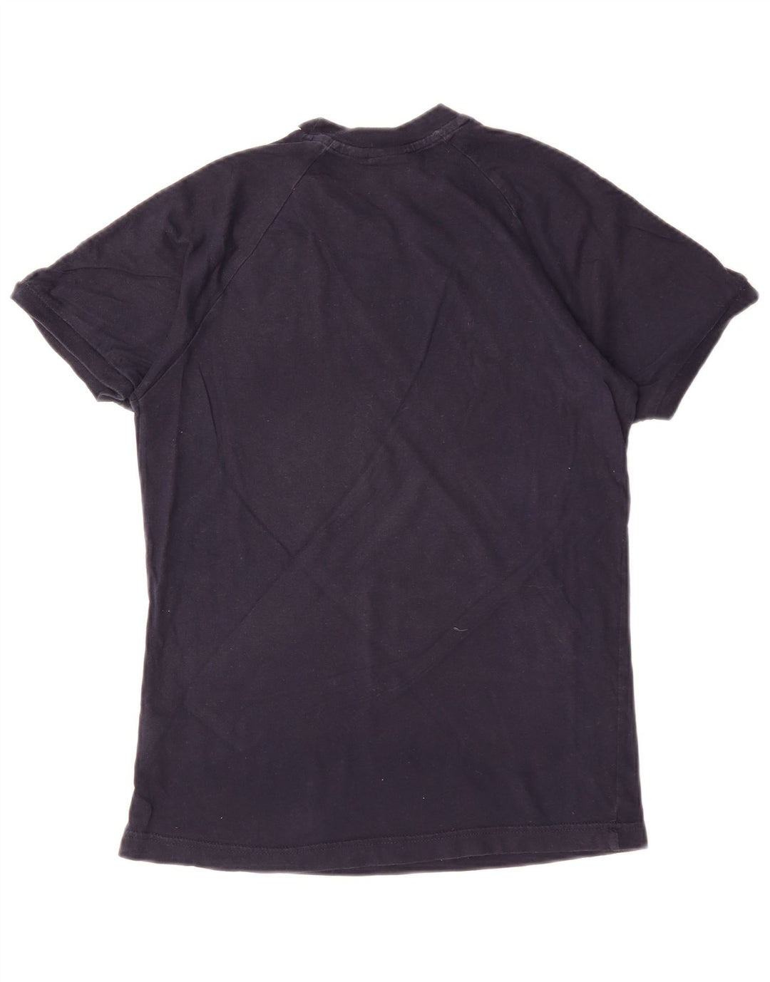 ADIDAS Grafisk T-shirt top til kvinder UK 10 Lille marineblå bomuld