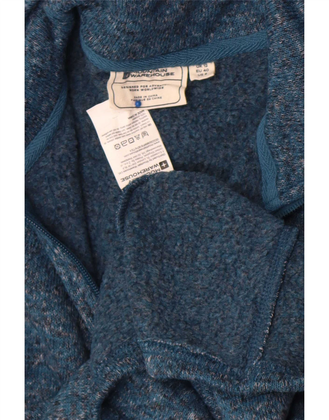 Mountain Warehouse Dame Sweatshirt Jumper UK 12 Medium Blue Flecked