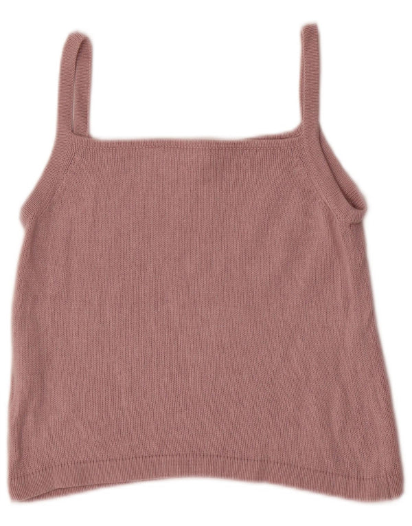 Marella Dame Crop Cami Top UK 12 Medium Pink Silke