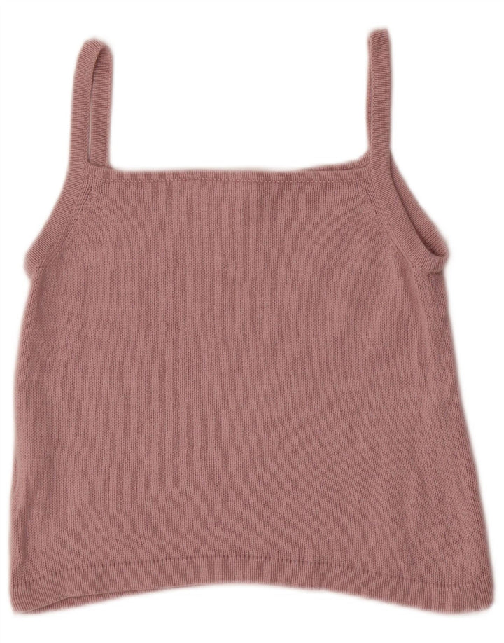 Marella Dame Crop Cami Top UK 12 Medium Pink Silke