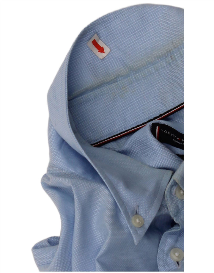 TOMMY HILFIGER Easy Care Slim Fit skjorte til mænd str. 42 16 1/2 Large Blue