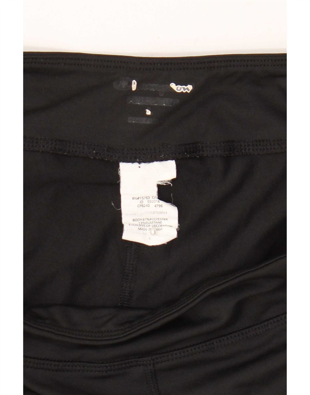 Champion Dame Capri Leggings Large Black Colourblock Polyester