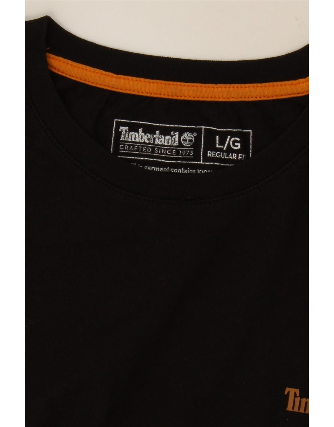 TIMBERLAND Herre Regular Fit T-Shirt Top Stor Sort