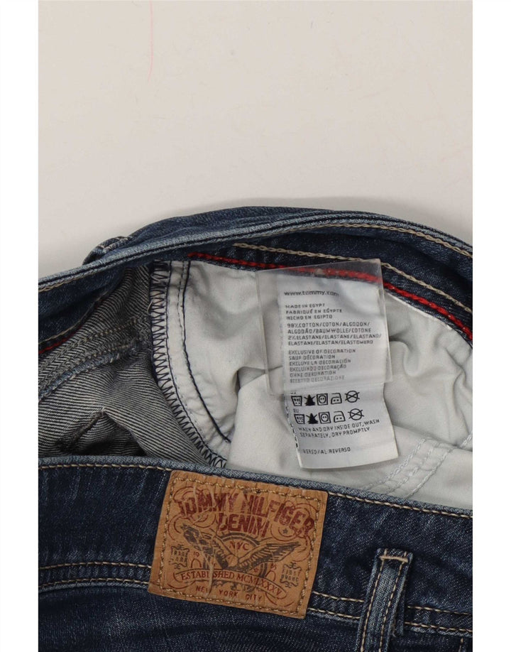 Tommy Hilfiger Dame Slim Jeans W34 L30 Marineblå Bomuld