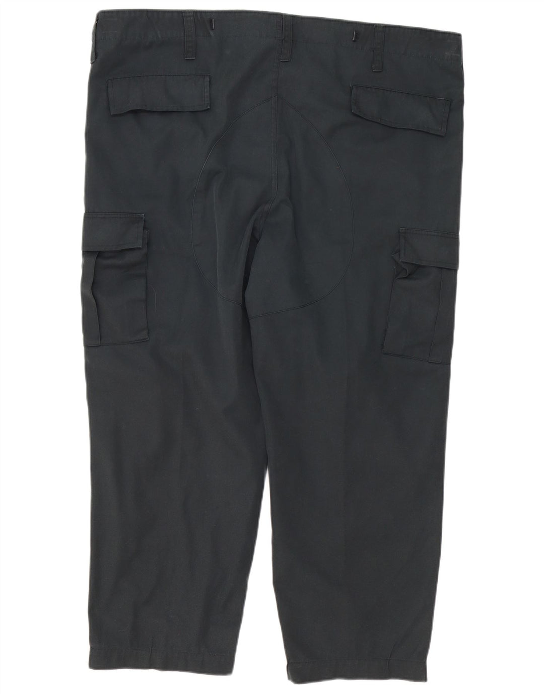 Vintage Herre tilspidsede Cargo Bukser XL W40 L27 Sort Polyester