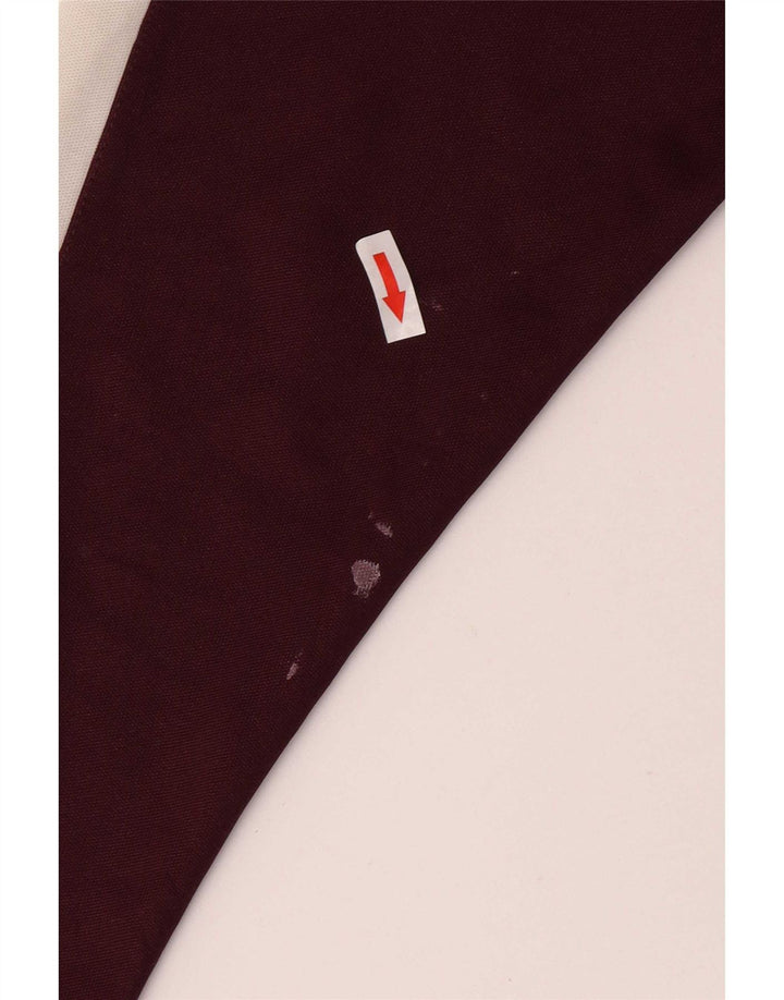 Fred Perry Boys træningsdragt topjakke 9-10 år Medium Maroon Colourblock