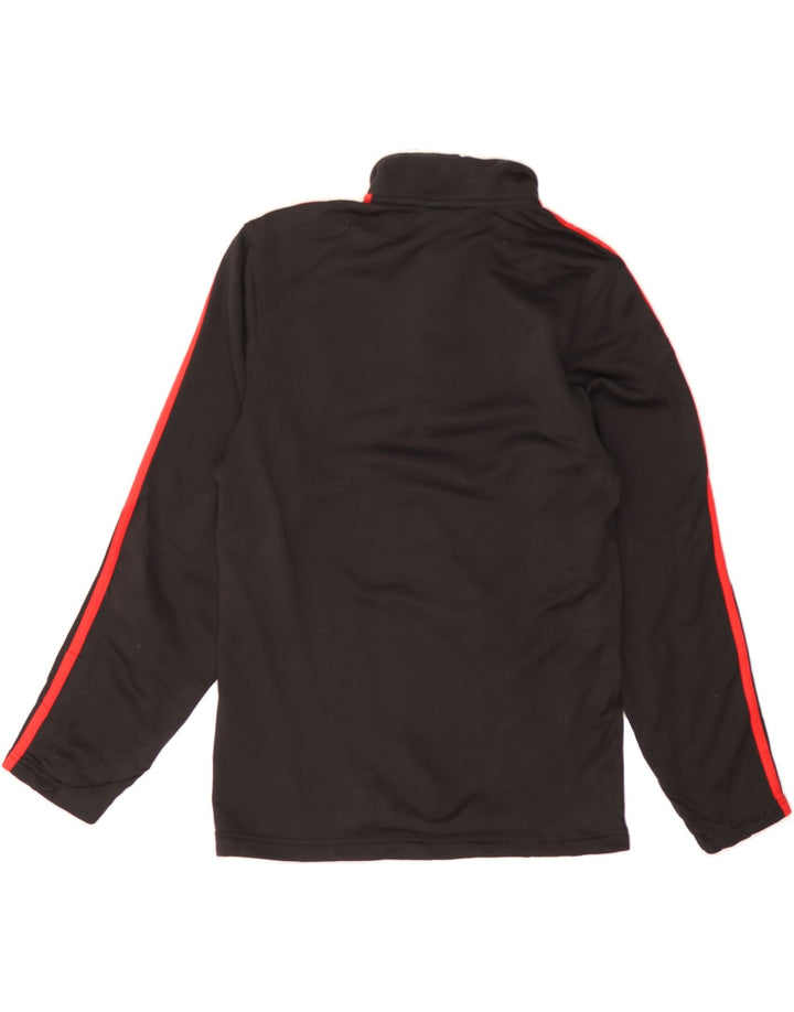 ADIDAS Mens Zip Neck Top Long Sleeve Small Black Polyester Vintage Adidas and Second-Hand Adidas from Messina Hembry 