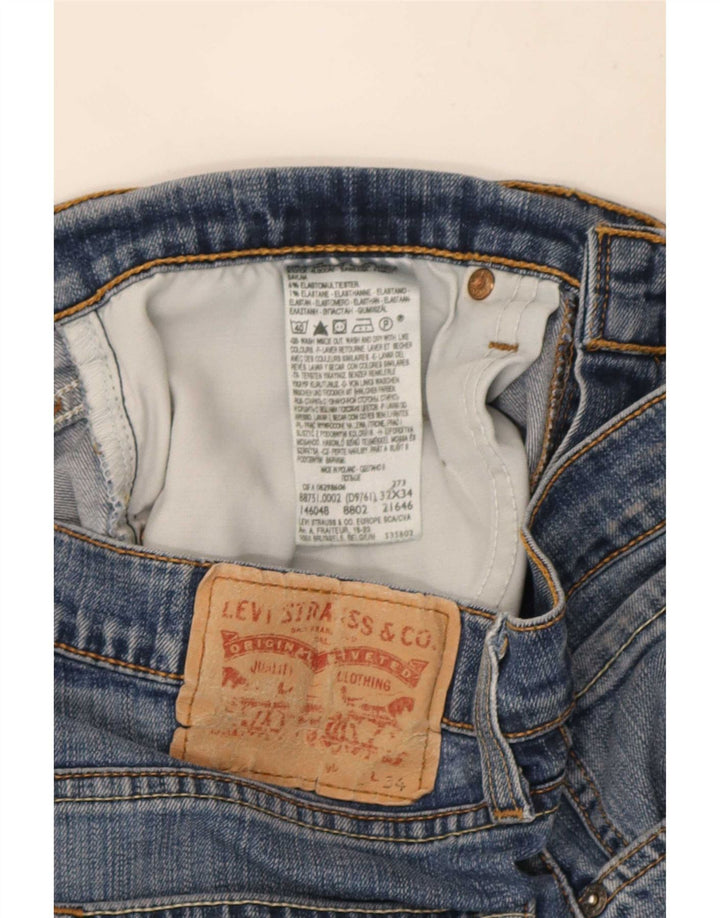 Levi's Herre Straight Jeans W32 L34 Blå Bomuld