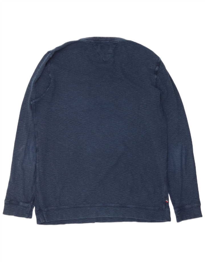 Tommy Hilfiger Herre Sweatshirt Jumper XL Marineblå Bomuld