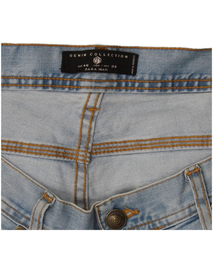 Zara Herre Slim Jeans EU 46 XL W36 L32 Blå