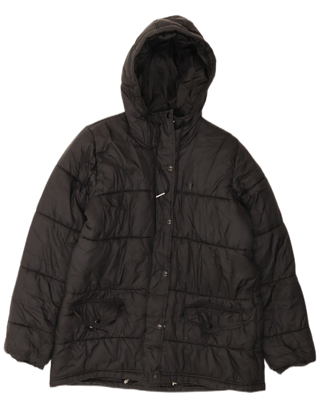 Adidas Polstret hættejakke til kvinder EU 40 Medium Sort Polyester
