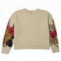 Zara Womens Grafisk Oversized Sweatshirt Jumper UK 14 Medium White Floral