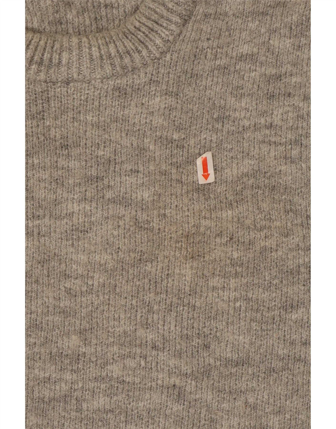 Zara Herre Crew Neck Jumper Sweater Medium Grey Flecked Acryl