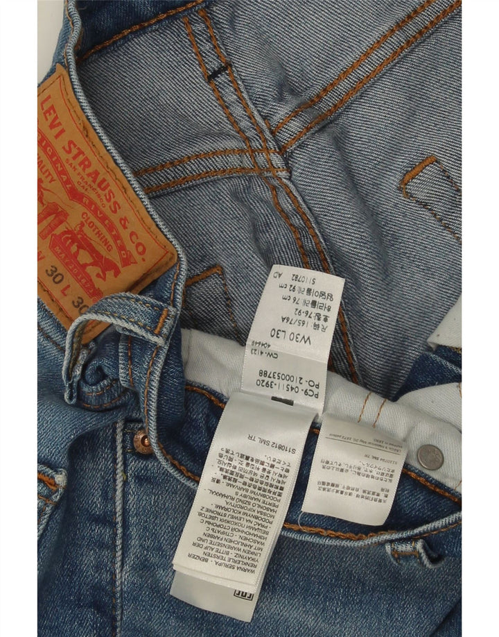 Levi's Herre 511 Slim Jeans W30 L30 Blå Bomuld
