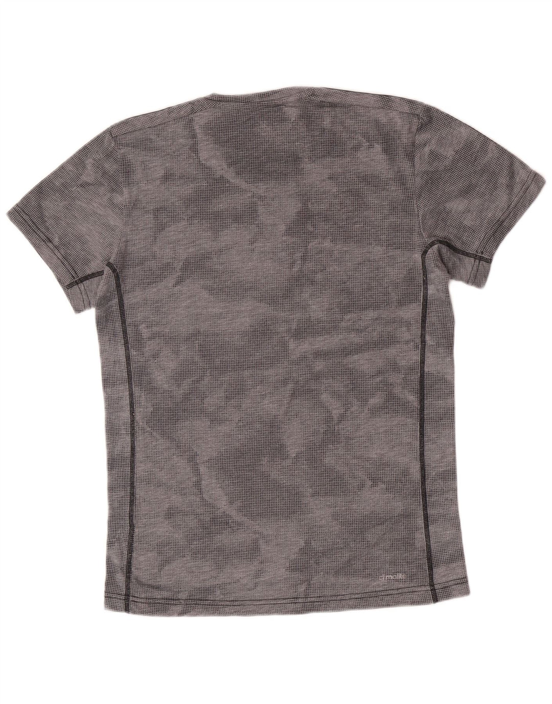 Adidas Herre Climalite T-Shirt Top Lille Grå Camouflage Polyester