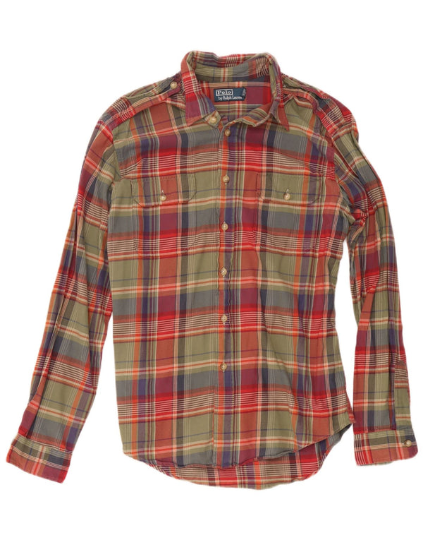 Polo Ralph Lauren Mens Shirt Large Multicoloured Plaid Cotton