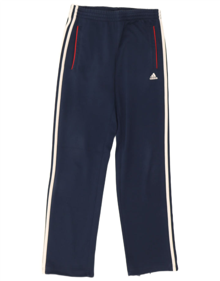 Adidas fuld træningsdragt til mænd UK 36/38 Small Navy Blue Colourblock Polyester