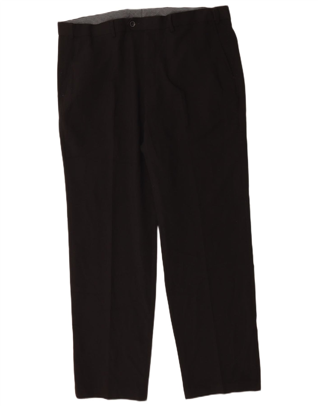 Marks & Spencer Straight Suit Bukser til mænd W42 L33 Sort polyester