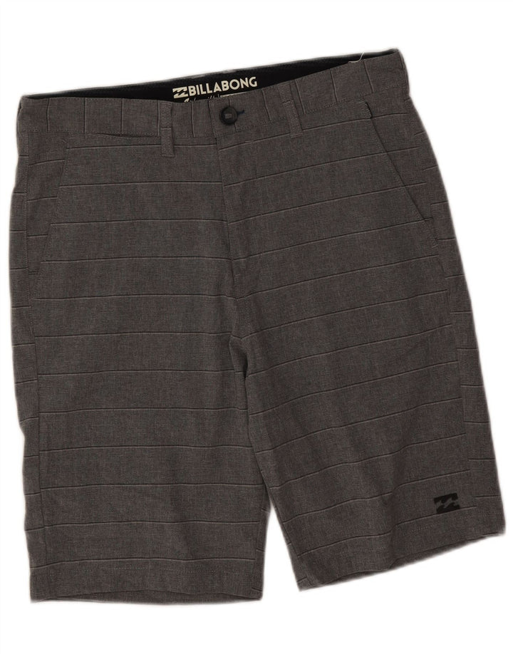Billabong Chino Shorts til mænd W31 mellemgrå stribet polyester
