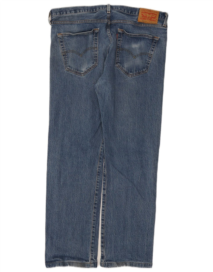 Levi's Herre 501 lige jeans W36 L30 blå bomuld