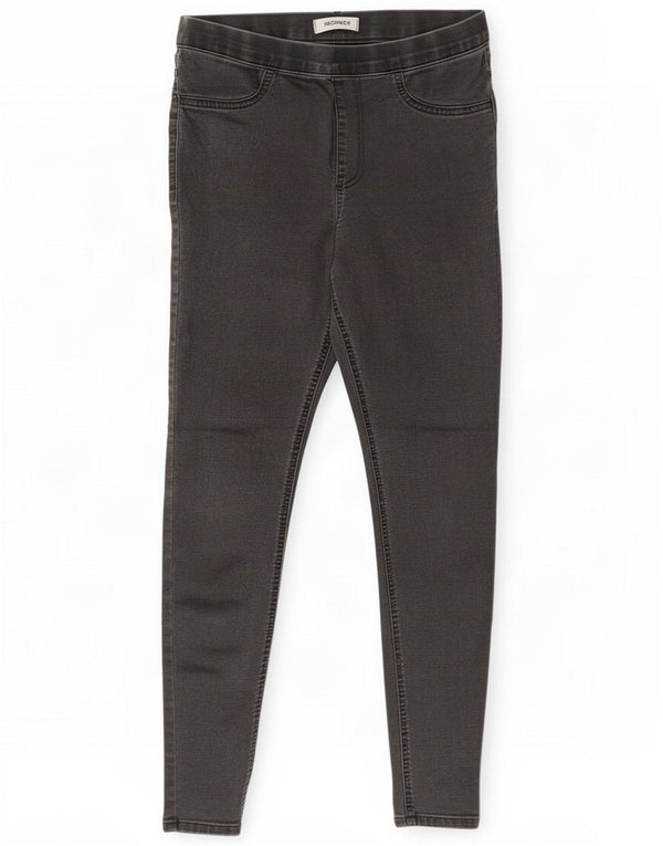 Marks & Spencer Dame Jegging Jeans UK 10 Small W28 L27 Grey Cotton