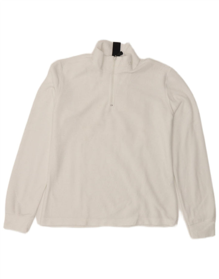 Colmar Fleece Jumper med lynlås til kvinder UK 10 Small White Polyester