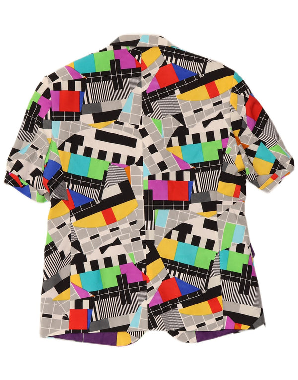 Opposuits Herre 2 Button Blazer Jacket UK 46 3XL Flerfarvet Geometrisk