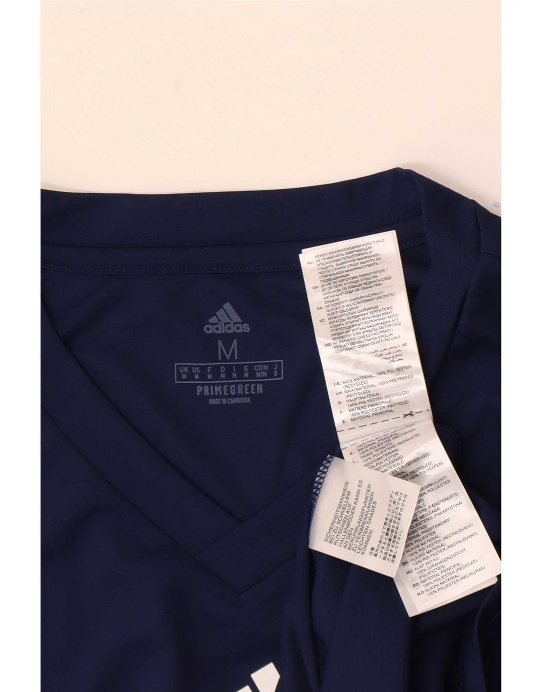 Adidas Dame Aeroready Top Langærmet UK 12 Medium Navy Blue Polyester