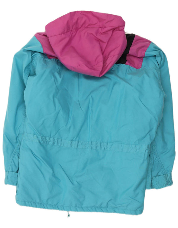 Vaude Herre Hætte Loose Fit Skijakke UK 36 Small Blue Colourblock