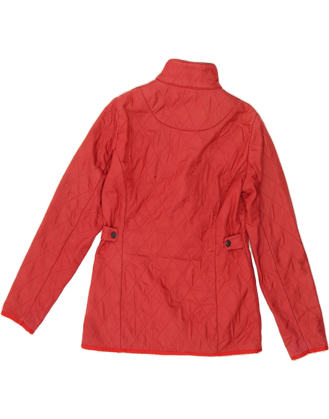 BARBOUR Womens Quilted Jacket UK 8 Small Red Vintage Barbour and Second-Hand Barbour from Messina Hembry 