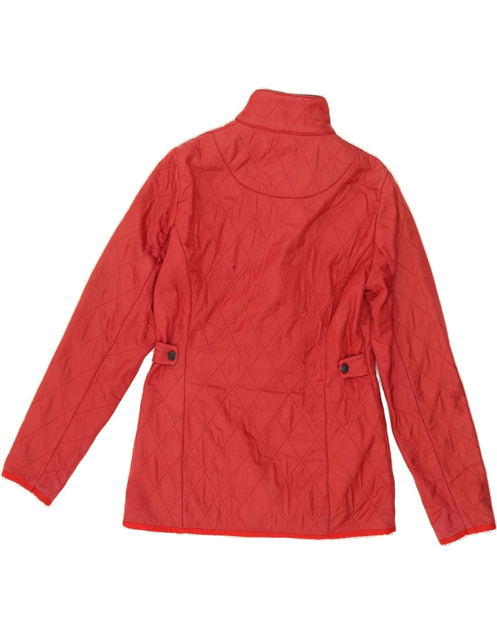 BARBOUR Womens Quilted Jacket UK 8 Small Red Vintage Barbour and Second-Hand Barbour from Messina Hembry 