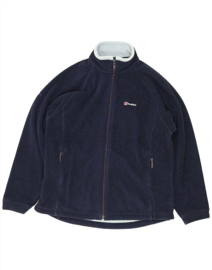 Berghaus Fleecejakke til kvinder UK 16 Stor marineblå polyester