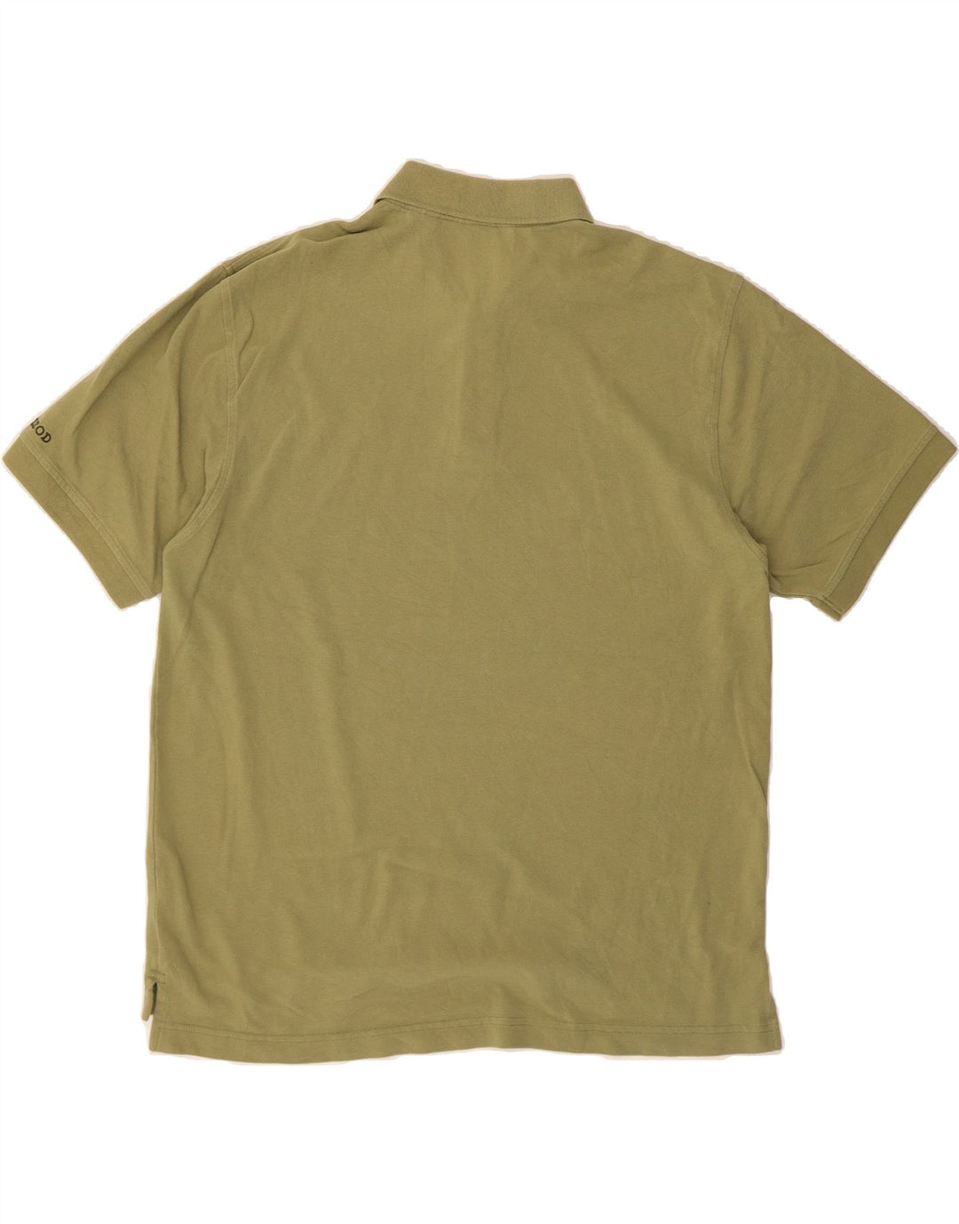 IZOD Mens Polo Shirt XL Khaki Cotton Vintage Izod and Second-Hand Izod from Messina Hembry 