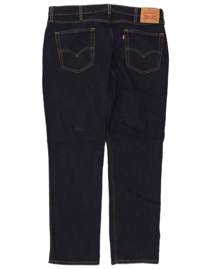 LEVI'S Herre 514 lige jeans W38 L30 Marineblå bomuld