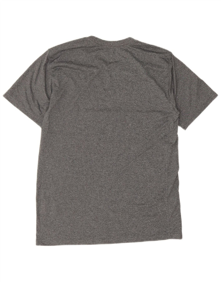 Nike Herre Dri Fit T-shirt Top Stor grå Flecked Polyester