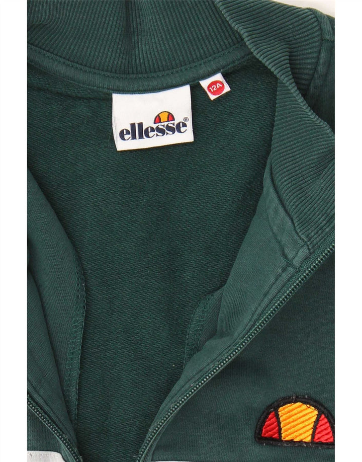 Ellesse Boys Tracksuit Topjakke 11-12 år Grøn Colourblock