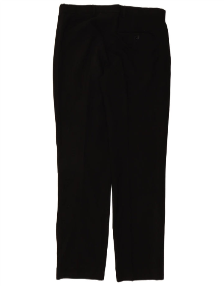 Marks & Spencer Herre Regular Fit Suit Bukser W32 L31 Sort polyester